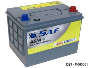 Batteria Auto 12V D23 60AH 500EN 230X168X220 Linea Asia/Japan (SX)