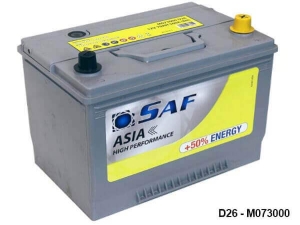 Batteria Auto 12V D26 70AH 600EN 260X168X220 Linea Asia/Japan