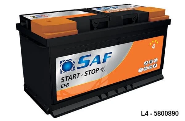 Batteria 12V 80Ah Tech Power Start & Stop EFB -  - Tutti i sport  nautici