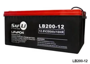 Batteria al Litio Accumulo Fotovoltaico 12V 200AH LITIO 520X237X225