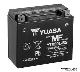 Batteria Yuasa Moto 12V 18AH 177X88X156 da 1000cc a 1200cc
