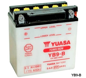 Batteria Yuasa Moto 12V 9AH 137X76X140 fino a 150cc