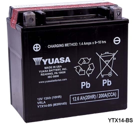 Batteria Yuasa Moto 12V 12AH 150X87X145 fino a 250cc