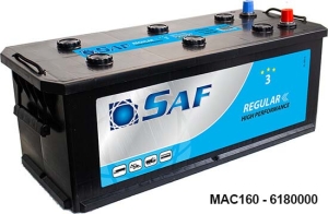 Batteria Trattore 12V MAC 160 190AH 1250A (SAE) 513X223X220 Linea Regular