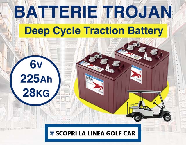 Batterie Trojan per Golf Car e Piattaforme Aeree