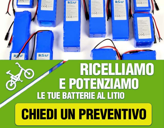 Ricellaggio Batterie al litio per bici elettriche